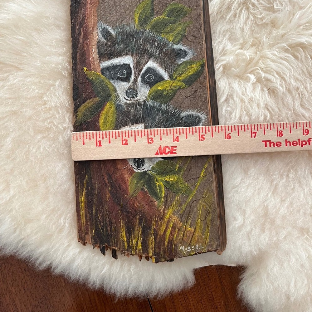 Handmade‎ Raccoon Painting - Picture 7 of 7